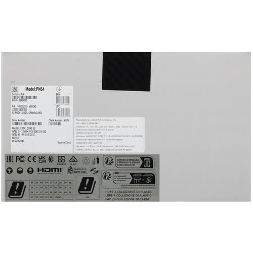 Купить Мини ПК ASUS ExpertCenter PN64-S5434MD  5423745. Характеристики, отзывы и цены в Донецке