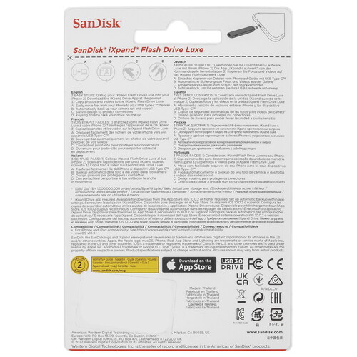 Купить Память OTG USB Flash 64 ГБ SanDisk iXpand Flash Drive Luxe [SDIX70N-064G-GN6NN]  5462331. Характеристики, отзывы и цены в Донецке
