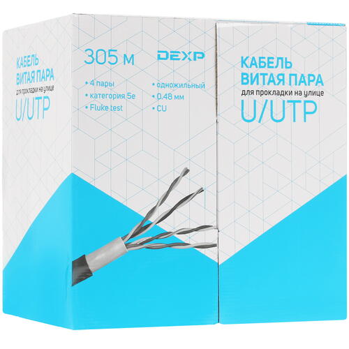 Купить Витая пара DEXP TP5cUUTPO305B  1265408. Характеристики, отзывы и цены в Донецке