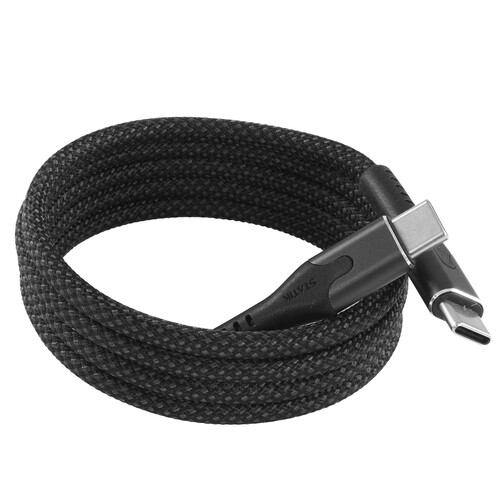 Купить Кабель круглый STATIK USB Type-C - USB Type-C черный 1 м  9240642. Характеристики, отзывы и цены в Донецке