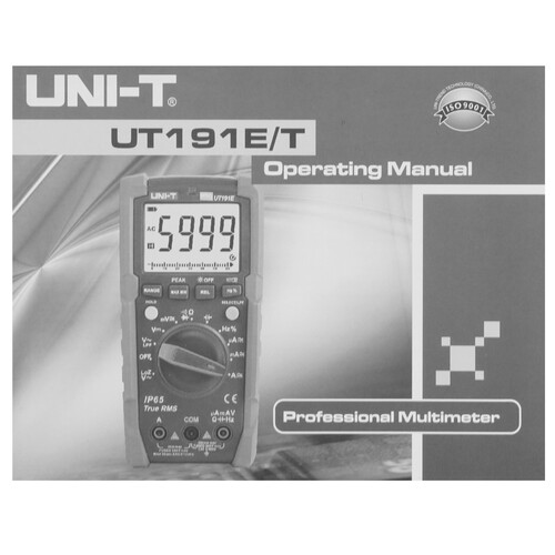 Купить Мультиметр UNI-T UT191T  9155845. Характеристики, отзывы и цены в Донецке