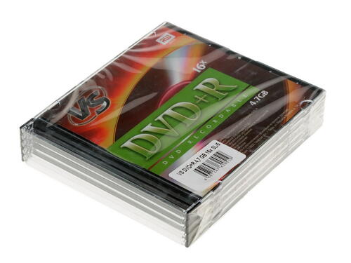 Купить DVD-диск VS DVD+R, 4.7 ГБ, Slim Case, 16x, 1 шт  0118250. Характеристики, отзывы и цены в Донецке