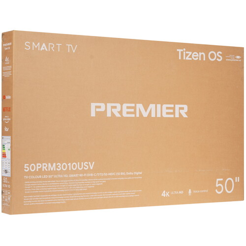 Купить 50" (127 см) Телевизор Premier 50PRM3010USV черный  9211105. Характеристики, отзывы и цены в Донецке