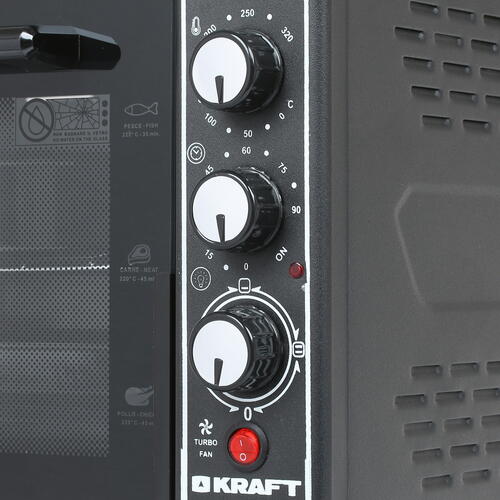 Купить Мини-печь Kraft KF-MO 3802 KBL черный  8108443. Характеристики, отзывы и цены в Донецке