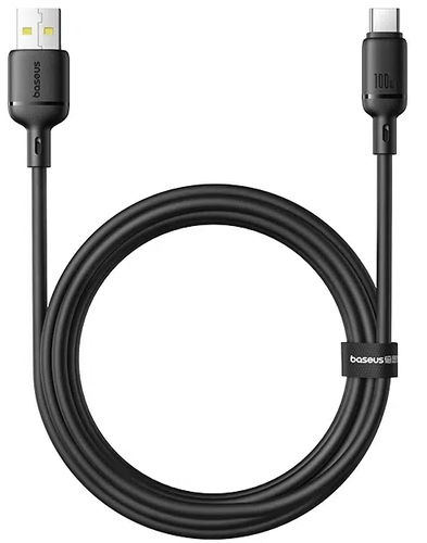Купить Кабель круглый Baseus USB Type-C - USB 2.0 Type-A черный 2 м  5627516. Характеристики, отзывы и цены в Донецке