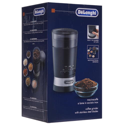 Купить Кофемолка электрическая Delonghi KG 210 черный  5071880. Характеристики, отзывы и цены в Донецке