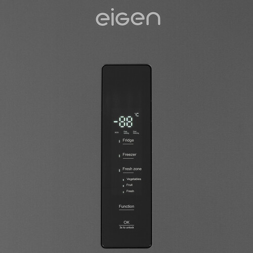Купить Холодильник с морозильником   Eigen Stark-RF32 серебристый  9089459. Характеристики, отзывы и цены в Донецке
