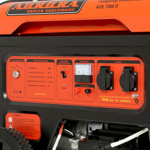 Купить Электрогенератор   бензиновый Aurora AGE 7500 D  1103028. Характеристики, отзывы и цены в Донецке