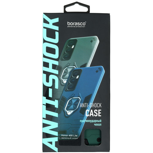 Купить Накладка  BoraSCO Anti-Shok Case для HONOR 400 Lite зеленый/черный  5628703. Характеристики, отзывы и цены в Донецке