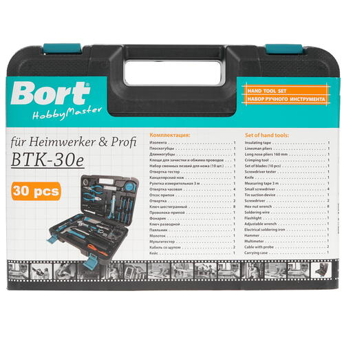 Купить Набор инструментов Bort BTK-30e  9925959. Характеристики, отзывы и цены в Донецке