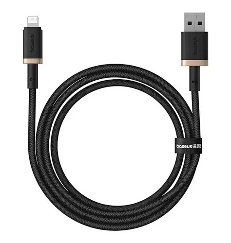 Купить Кабель круглый Baseus Lightning 8-pin - USB 2.0 Type-A золотистый 2 м  5627543. Характеристики, отзывы и цены в Донецке