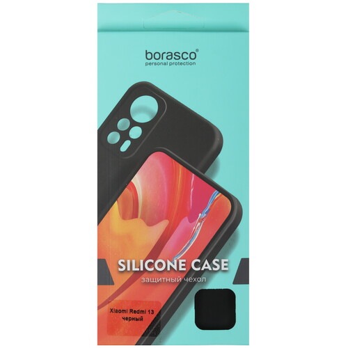 Купить Накладка  BoraSCO Silicone Case для POCO M6/ Xiaomi Redmi 13 черный  5470558. Характеристики, отзывы и цены в Донецке