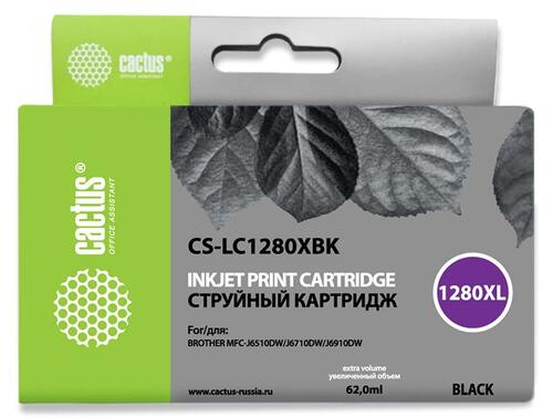 Купить Картридж Cactus CS-LC1280XBK черный  6679367. Характеристики, отзывы и цены в Донецке