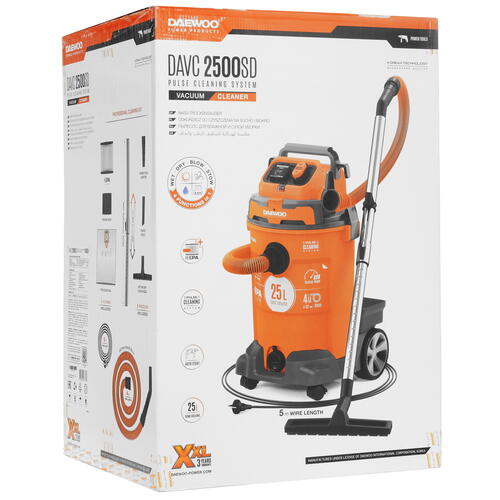 Купить Строительный пылесос  Daewoo DAVC 2500SD  5439478. Характеристики, отзывы и цены в Донецке