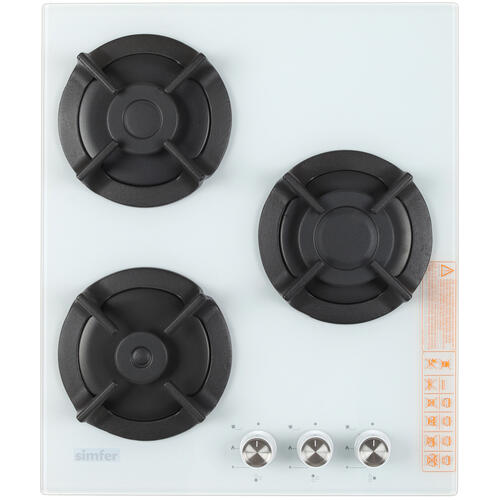 Купить Газовая варочная поверхность Simfer H45N30W416  8180941. Характеристики, отзывы и цены в Донецке
