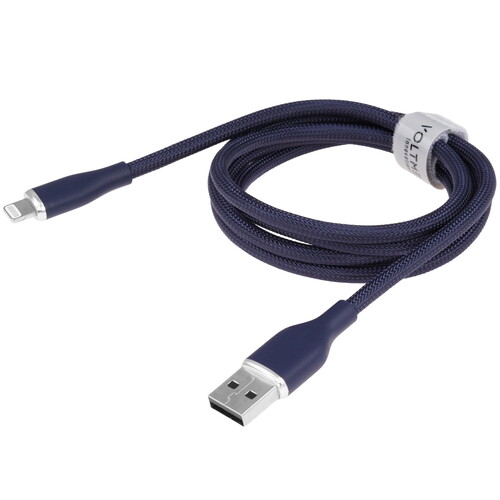 Купить Кабель круглый VOLTME Lightning 8-pin - USB 2.0 Type-A синий 1.2 м  9210955. Характеристики, отзывы и цены в Донецке