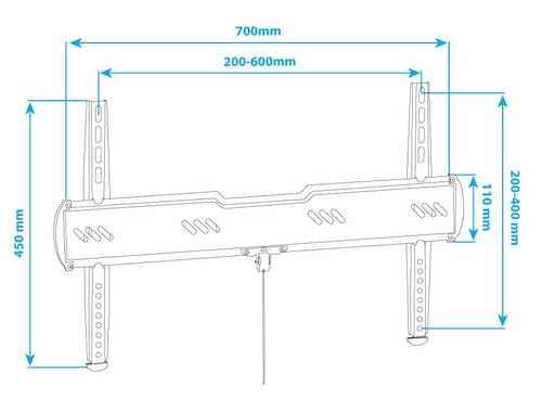 Купить Кронштейн для ТВ Kromax Ultra Slim-100 черный  9190501. Характеристики, отзывы и цены в Донецке
