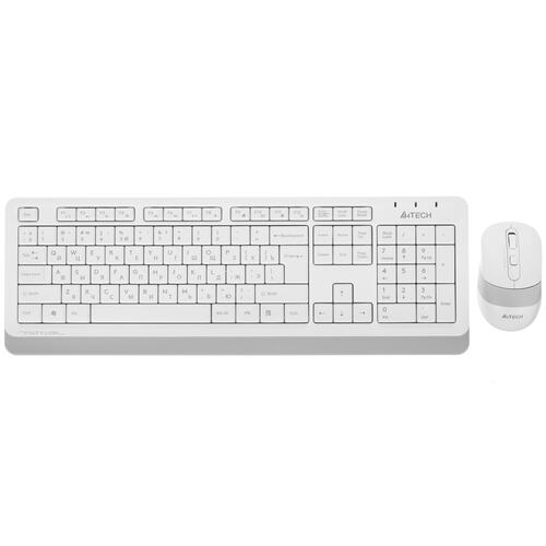 Купить Клавиатура+мышь беспроводная   A4Tech Fstyler FG1010 белый  1395914. Характеристики, отзывы и цены в Донецке