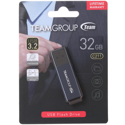 Купить Память USB Flash 32 ГБ Team Group C211 [TC211332GL01]  4851377. Характеристики, отзывы и цены в Донецке