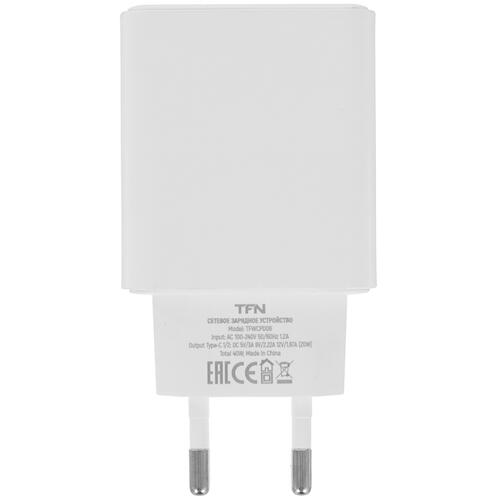 Купить Сетевое зарядное устройство TFN 40W белый  5081443. Характеристики, отзывы и цены в Донецке