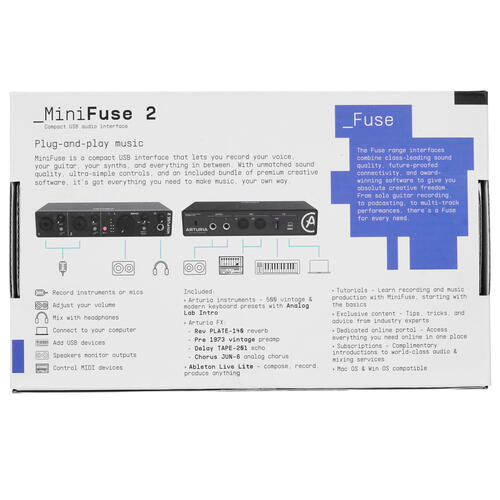 Купить Внешняя звуковая карта Arturia MiniFuse 2  5000659. Характеристики, отзывы и цены в Донецке