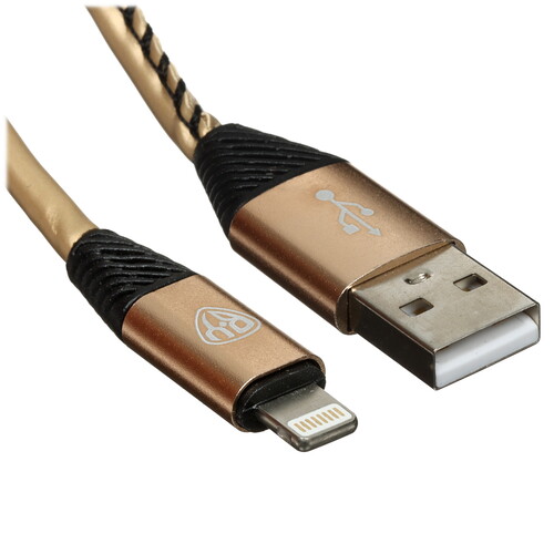 Купить Кабель круглый BY Lightning 8-pin - USB 2.0 Type-A золотистый 1 м  5482237. Характеристики, отзывы и цены в Донецке