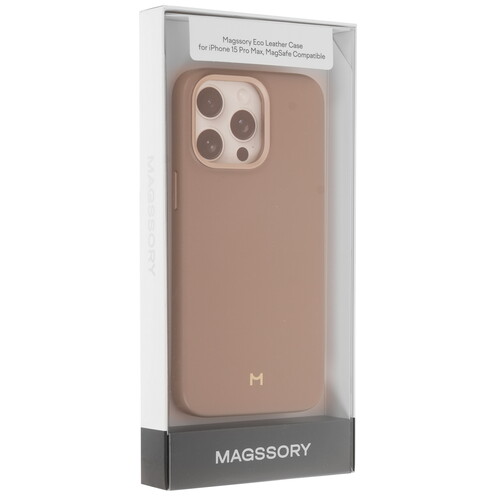 Купить Накладка  Magssory Eco Leather Case для Apple iPhone 15 Pro Max коричневый  9265540. Характеристики, отзывы и цены в Донецке