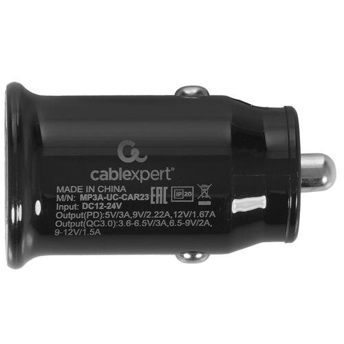 Купить Автомобильное ЗУ Cablexpert MP3A-UC-CAR23 черный  9064745. Характеристики, отзывы и цены в Донецке