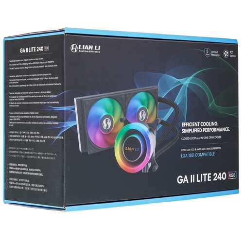 Купить Система охлаждения LIAN LI GALAHAD II LITE 240R черная  5604355. Характеристики, отзывы и цены в Донецке