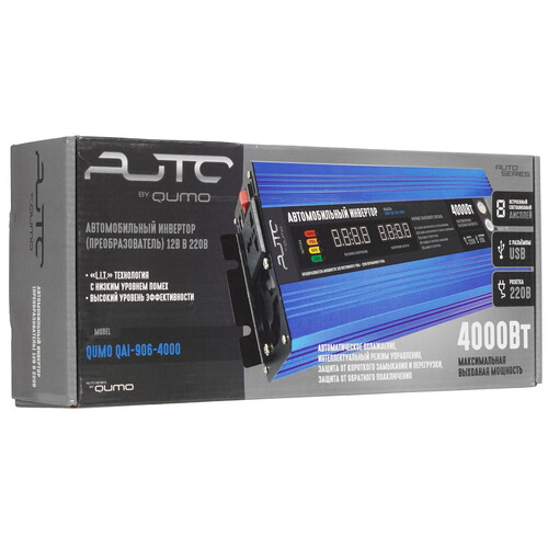 Купить Инвертор QUMO QAI-906-4000  9272354. Характеристики, отзывы и цены в Донецке