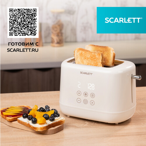 Купить Тостер SCARLETT SC-TM11070 бежевый  9240127. Характеристики, отзывы и цены в Донецке
