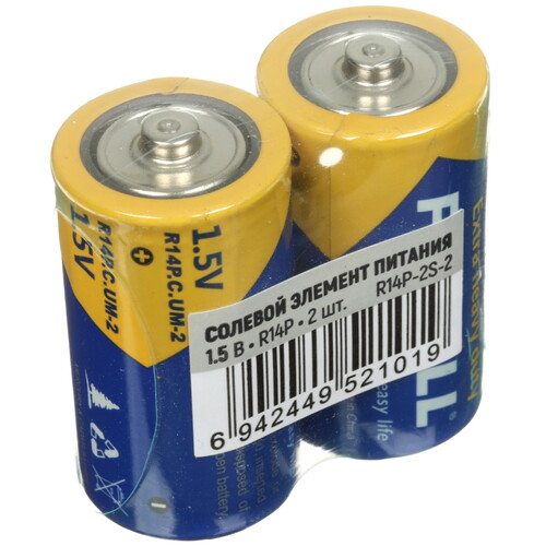 Купить Батарейка PKCELL R14P-2S-2 C (LR14/ER26500/R14)  9196106. Характеристики, отзывы и цены в Донецке