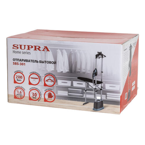 Купить Отпариватель SUPRA SBS-301 черный  9053005. Характеристики, отзывы и цены в Донецке