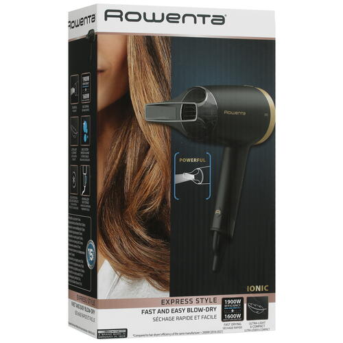 Купить Фен Rowenta Express Style CV1811F0 черный/золотистый  9983001. Характеристики, отзывы и цены в Донецке