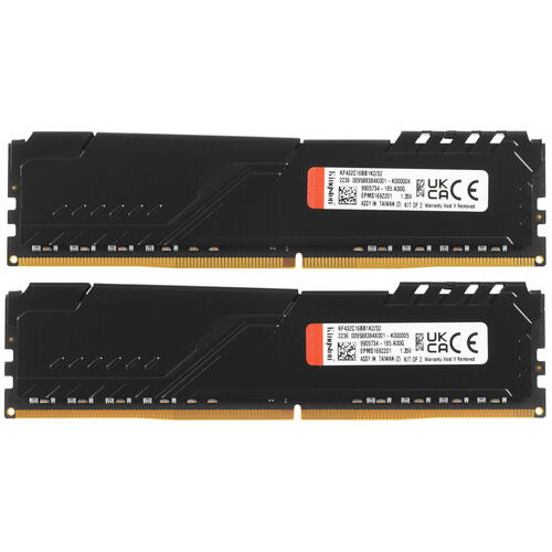 Купить Оперативная память Kingston FURY Beast Black [KF432C16BB1K2/32] 32 ГБ  5072382. Характеристики, отзывы и цены в Донецке