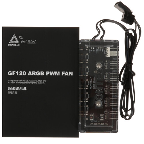 Купить Комплект вентиляторов Montech GF120 ARGB PWM  5620725. Характеристики, отзывы и цены в Донецке