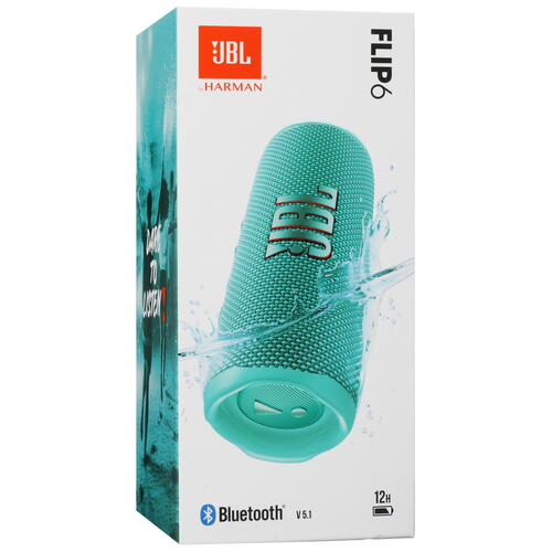 Купить Портативная колонка JBL Flip 6, бирюзовый  5069660. Характеристики, отзывы и цены в Донецке