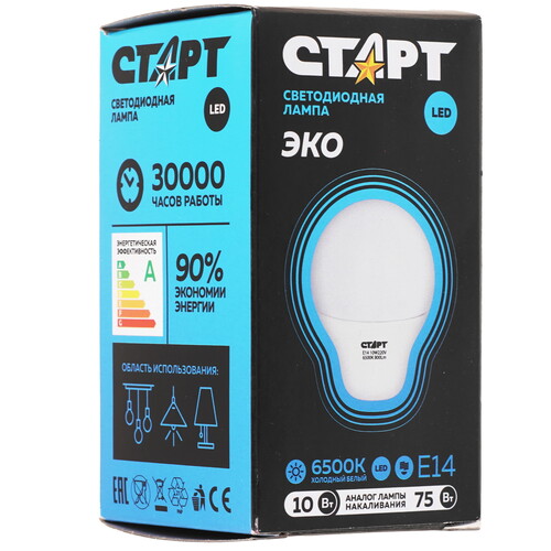 Купить Лампа светодиодная Старт LEDSphereE14 10W 65 WS  9180316. Характеристики, отзывы и цены в Донецке
