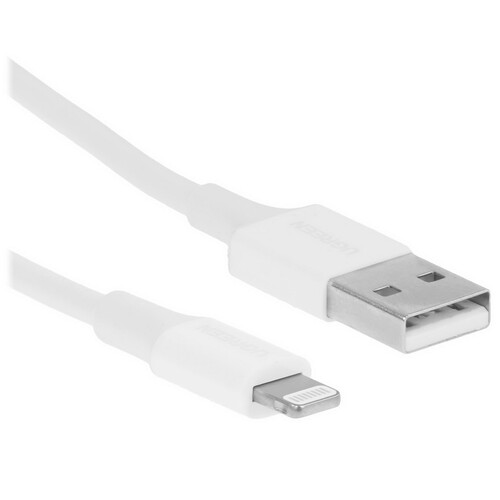 Купить Кабель круглый Ugreen Lightning 8-pin MFI - USB 2.0 Type-A белый 1.5 м  9983429. Характеристики, отзывы и цены в Донецке