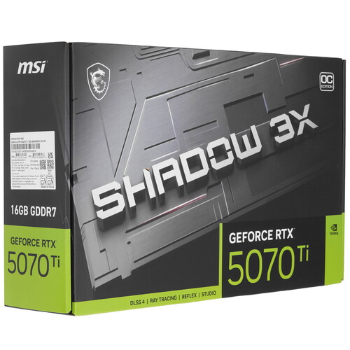 Купить Видеокарта MSI GeForce RTX 5070 Ti SHADOW 3X OC  5621537. Характеристики, отзывы и цены в Донецке