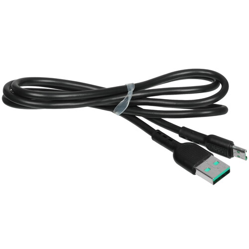 Купить Кабель круглый Hoco micro USB - USB 2.0 Type-A черный 1 м  5470823. Характеристики, отзывы и цены в Донецке