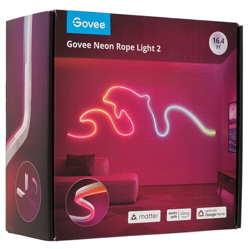 Купить Умная неоновая лента Govee Preinstalled Strip Light 5m H61D5301 RGBIC, 5 м  5488143. Характеристики, отзывы и цены в Донецке