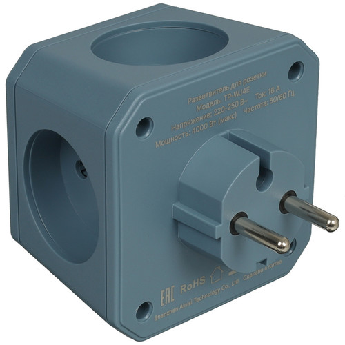 Купить Разветвитель AGNI TP-WJ4E-blue синий  9354097. Характеристики, отзывы и цены в Донецке