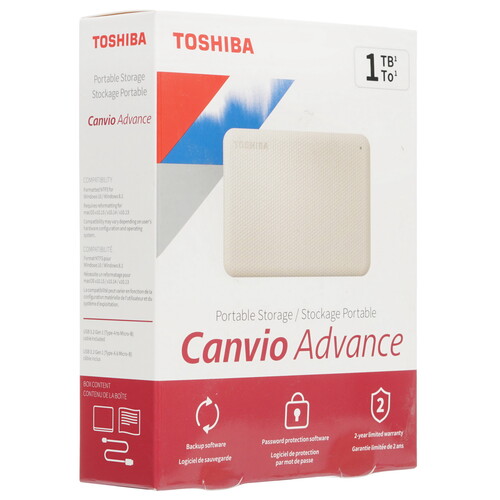 Купить 1 ТБ Внешний HDD Toshiba Canvio Advance  4714466. Характеристики, отзывы и цены в Донецке
