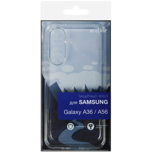 Купить Накладка  Aceline Silicone для Samsung Galaxy A36/ A56 прозрачный  9195304. Характеристики, отзывы и цены в Донецке