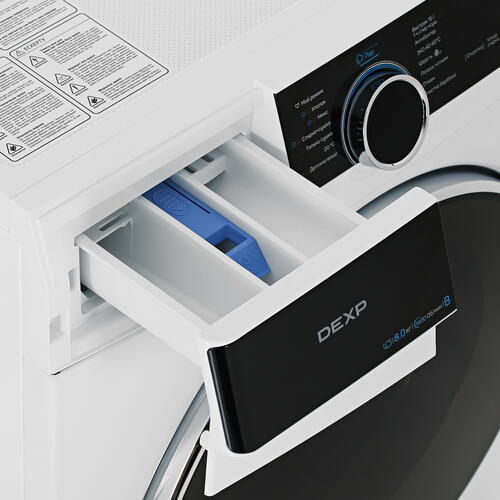 Купить Стирально-сушильная машина DEXP WD-F8614DMA/WBSI белый  5409685. Характеристики, отзывы и цены в Донецке