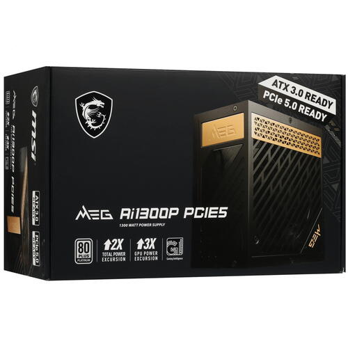 Купить Блок питания MSI MEG Ai1300P PCIE5  5406638. Характеристики, отзывы и цены в Донецке