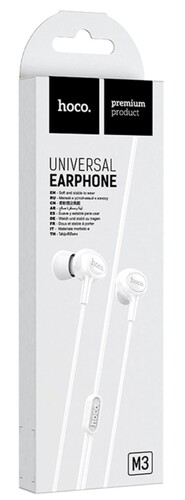 Купить Проводные наушники HOCO M3 Universal белый 2016  5465078. Характеристики, отзывы и цены в Донецке