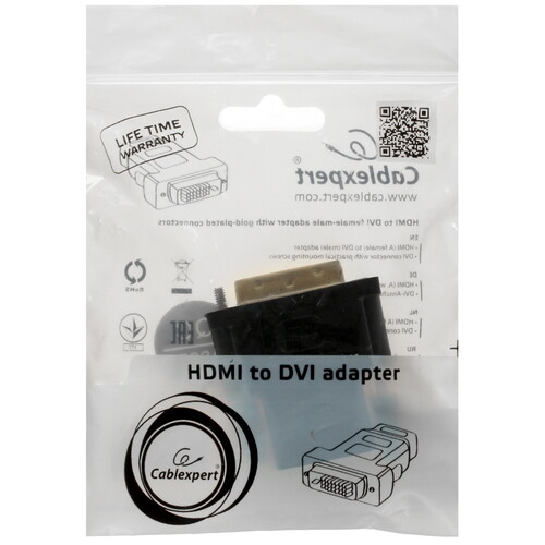 Купить Переходник  Cablexpert HDMI - DVI-D  8129616. Характеристики, отзывы и цены в Донецке