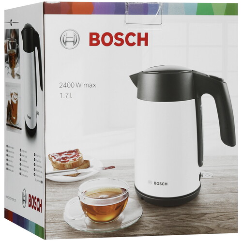 Купить Электрочайник Bosch TWK 7L461 белый  5350490. Характеристики, отзывы и цены в Донецке